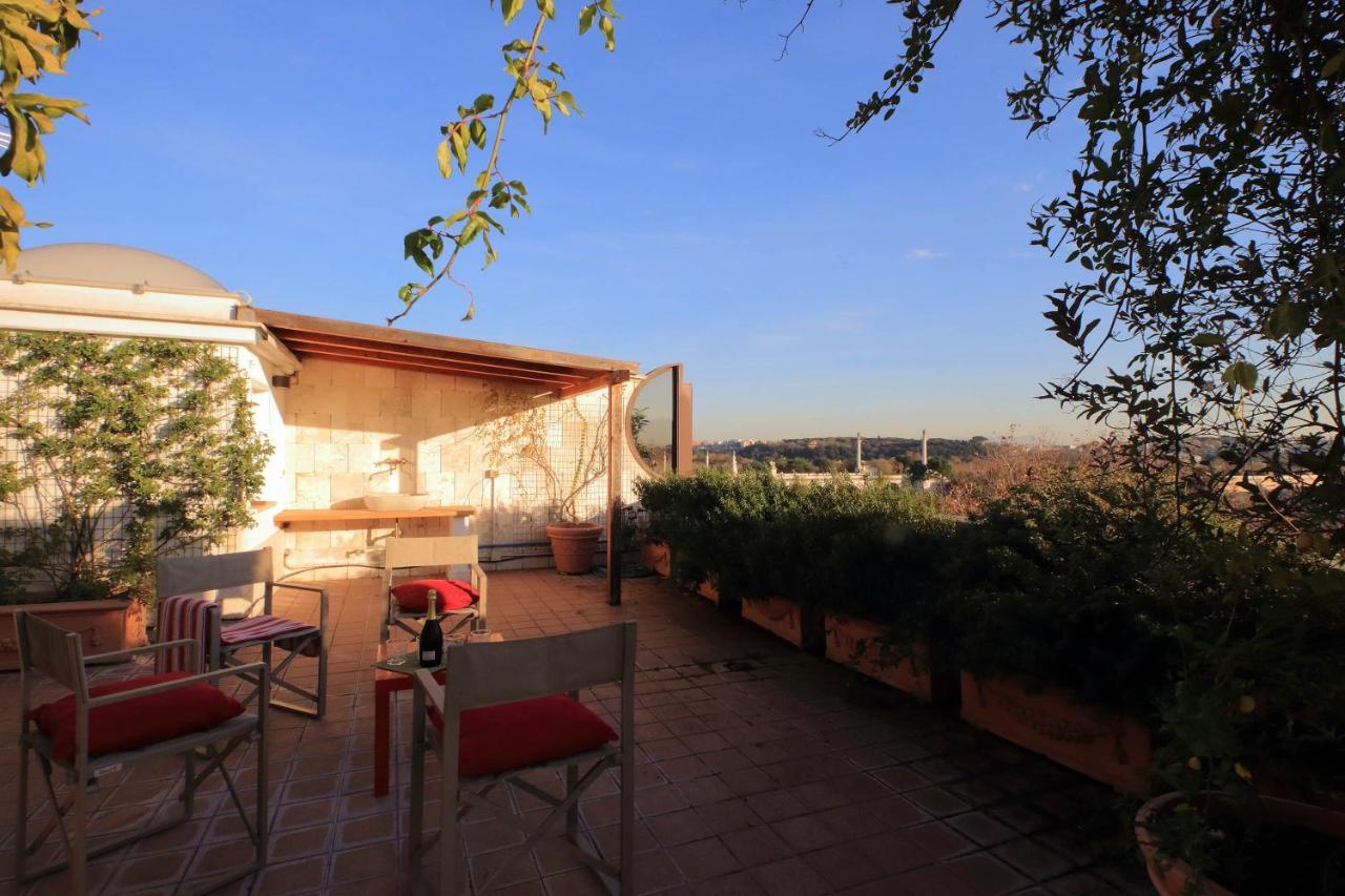 Apartamento Beautiful Loft In Ponte Milvio With Terrace Roma Exterior foto